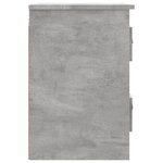 vidaXL Tables de chevet murales 2 Pièces gris béton 41 5x36x53 cm