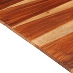 vidaXL Dessus de table Bois solide 15-16 mm 60x90 cm