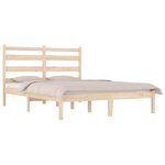 vidaXL Cadre de lit sans matelas bois massif 200x200 cm