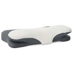 vidaXL Coussin pour le cou Blanc 57 x 36 x 13 cm Polyester