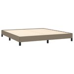 vidaXL Cadre de lit sans matelas taupe 180x200 cm tissu