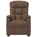 vidaXL Fauteuil de massage Marron Tissu