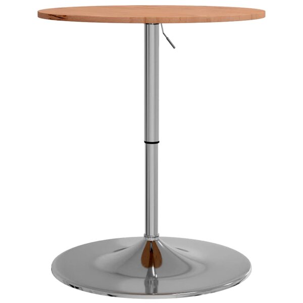 vidaXL Table de bar Ø60x89 5 cm bois massif de hêtre