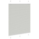 vidaXL Store plissé gris clair 110x100cm largeur du tissu 109 4cm