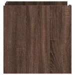 vidaXL Table de chevet chêne marron 45x50x50 cm bois d’ingénierie