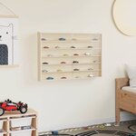 vidaXL Boîte d'Exposition en Bois Marron 80 x 8 5 x 54 cm Contreplaqué