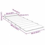 vidaXL Coussin de transat ensoleillé Vert 178 x 60 x 4 cm Tissu Oxford