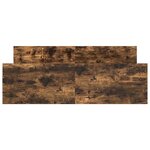 vidaXL Cadre de lit sans matelas chêne fumé 140x190 cm