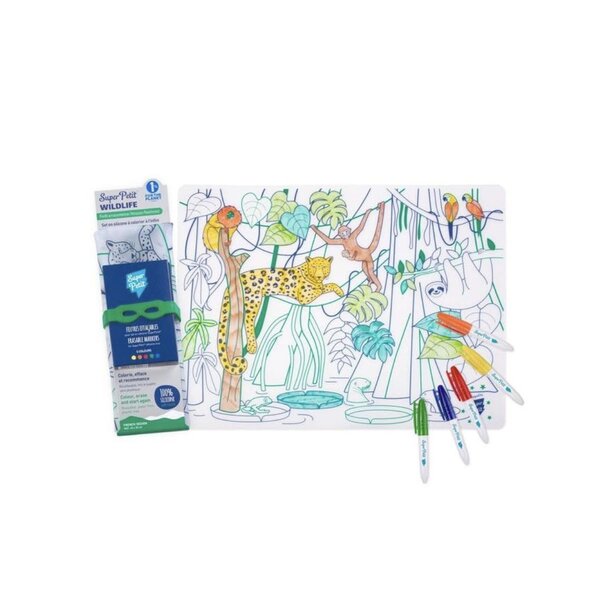 Set en silicone à colorier - Forêt  ienne