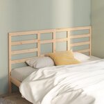 vidaXL Tête de lit 206x4x104 cm Bois massif de pin