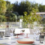 2 lampes de table sans fil TWINS - Terracota - H16 cm - LED