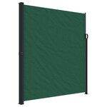 vidaXL Auvent latéral rétractable vert foncé 220x500 cm