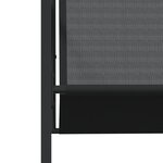 vidaXL Ensemble à manger de jardin 7 Pièces noir textilène