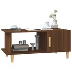 vidaXL Table basse chêne marron 90x50x40 cm bois d'ingénierie