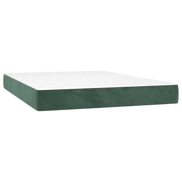 vidaXL Matelas de lit à ressorts ensachés 140x210x20 cm velours