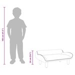 vidaXL Canapé pour enfants gris foncé 70x40x24 cm velours