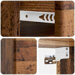 vidaXL Cabinet de chevet mural Bois ancien 34 5 x 33 x 20 cm