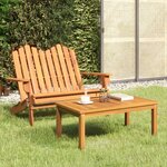 vidaXL Ensemble de salon de jardin Adirondack 2 Pièces bois acacia solide