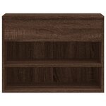 vidaXL Banc à chaussures Chêne marron 60x30x45 cm Bois d'ingénierie
