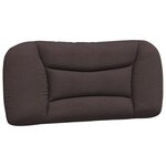 vidaXL Coussin de tête de lit marron foncé 80 cm tissu