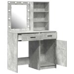 vidaXL Ensemble de Coiffeuse 2 Pièces Gris béton 50 x 41 x 135 cm