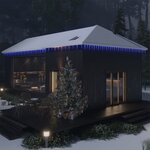 vidaXL Guirlande lumineuse à glaçons de Noël 100 Pièces Bleu Acrylique