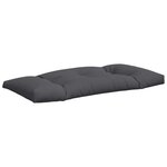 vidaXL Coussins de palette lot de 2 anthracite tissu