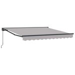 vidaXL Auvent Rétractable Gris clair 300x250 cm tissu