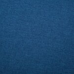 vidaXL Canapé à 3 places Tissu Bleu