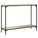 vidaXL Table console chêne sonoma 101x30 5x75 cm bois d'ingénierie