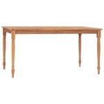 vidaXL Table Batavia 150x90x75 cm Bois de teck massif