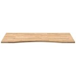 vidaXL Dessus de bureau non traité bois massif de chêne rectangulaire