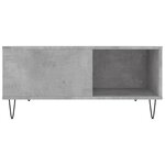 vidaXL Table basse gris béton 80x80x36 5 cm bois d'ingénierie