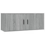 vidaXL Ensemble de meubles TV 4 Pièces Sonoma gris Bois d'ingénierie