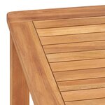 vidaXL Table à dîner de jardin 140x80x77 cm Bois de teck solide