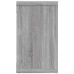 vidaXL Étagères murales cubiques 2 Pièces Sonoma gris 80x15x26 5 cm