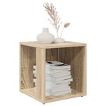 vidaXL Table d'appoint Chêne sonoma 33x33x34 5 cm Aggloméré