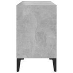 vidaXL Meuble TV avec pieds en métal Gris béton 69 5x30x50 cm