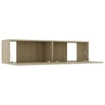 vidaXL Meuble TV Chêne sonoma 120x30x30 cm Bois d’ingénierie