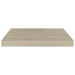 vidaXL Étagères murales flottantes 2 Pièces chêne 50x23x3 8 cm MDF