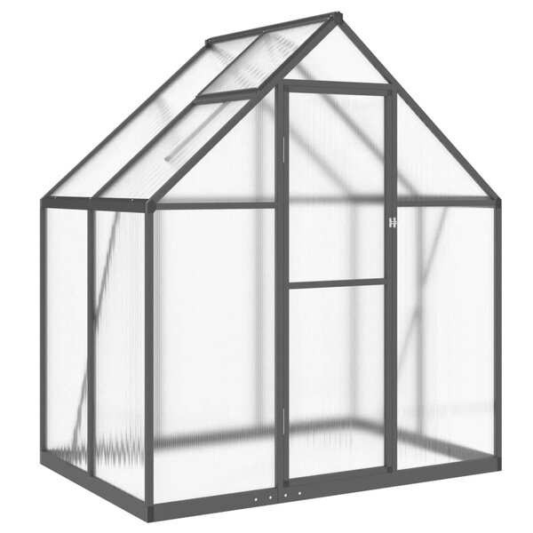 vidaXL Serre avec cadre de base anthracite 169x114x195 cm aluminium