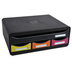 Exacompta Ensemble de tiroirs bureau Toolbox avec 4 tiroirs Harlequin