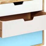 vidaXL Table de chevet 47x35x63 cm Bois de manguier solide