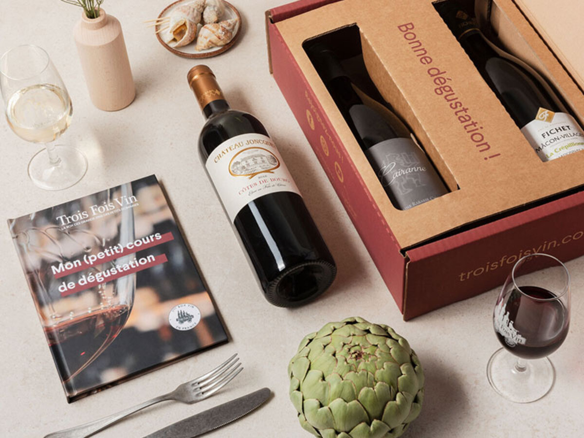 Coffret Bois 3 bouteilles Bordeaux Médoc – Instants Dit Vin