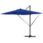vidaXL Parasol Roma Bleu 286 x 285 x 270 cm Aluminium  Polyester