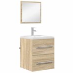 vidaXL Ensemble de mobilier de salle de bain Marron 41 x 38 5 x 48 cm