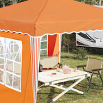vidaXL Tente de fête pop-up 288 x 288 x 245 cm Orange Tissu Oxford