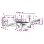 vidaXL Ensemble de canapés d'extérieur 5 pc Blanc et Beige