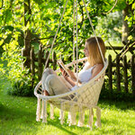 Tectake Fauteuil suspendu GRAZIA - beige