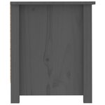 vidaXL Armoire à chaussures Gris 110x38x45 5 cm Bois de pin massif